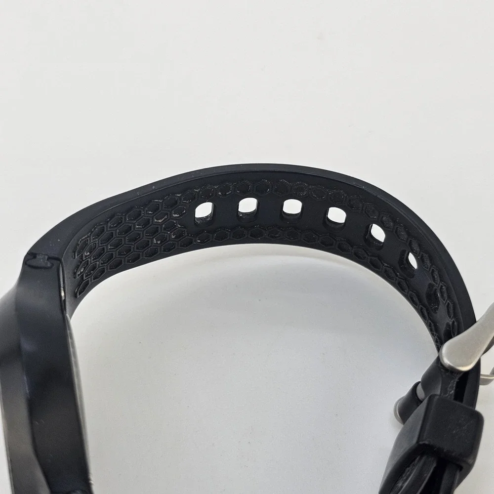 Geonaute Men's Watch 38MM Black Dial Black Plastic Bands New Battery